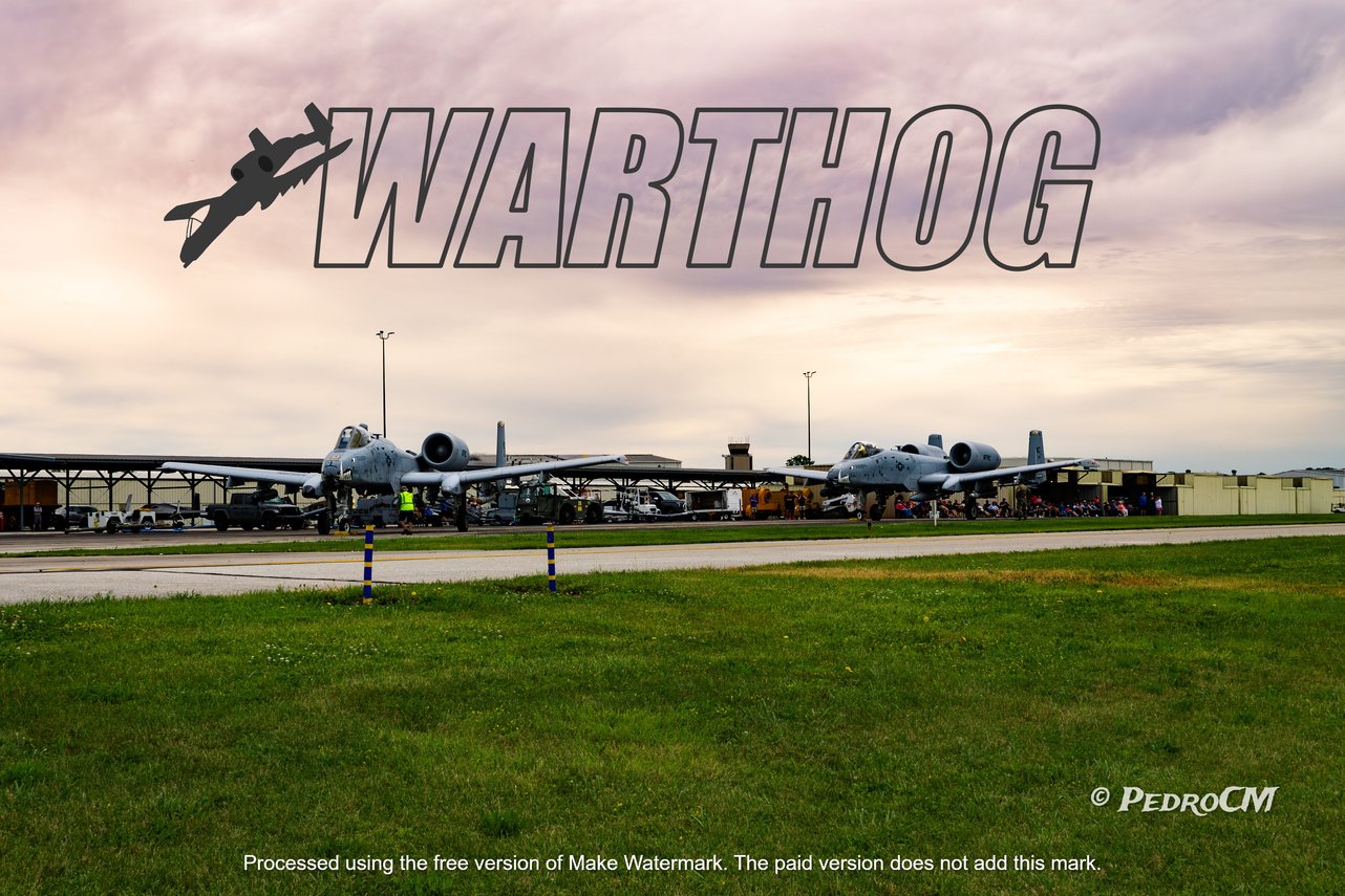 two A-10 Warthogs parked next to each other, A-10 Warthog poster